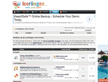 Tablet Screenshot of forum.leerlingen.com